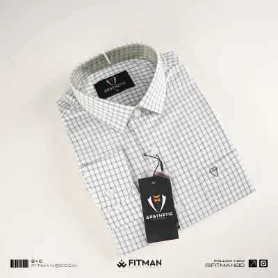 Men’s Tailored Full Sleeve Check Shirt(Cuben)